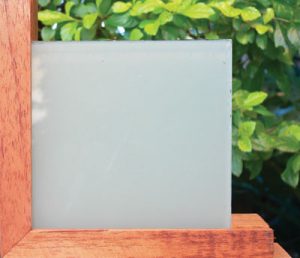 white translucent glazing